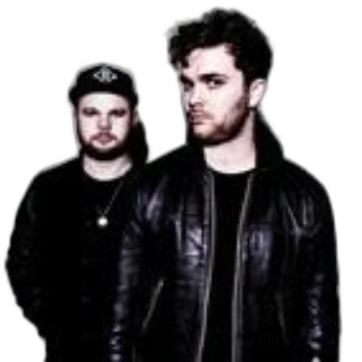 jacket, two, men, black transparent PNG cut-out