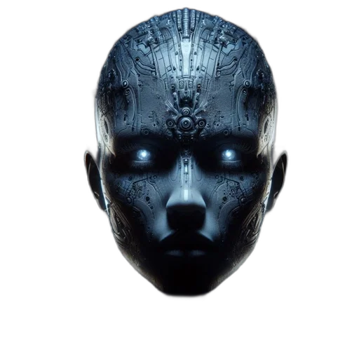 mask, face, robot, creature transparent PNG cut-out