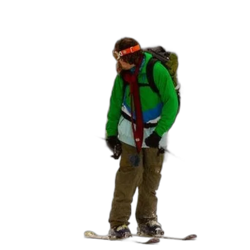 jacket, staff, hat, 3d render transparent PNG cut-out