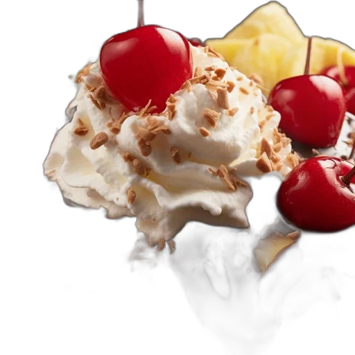 food, crown, scoop, vanilla transparent PNG cut-out