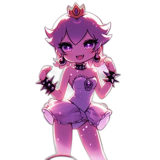 crown, staff, dress, creature transparent PNG cut-out