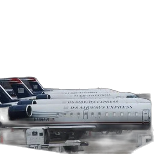 3d render, airways, express, planes transparent PNG cut-out