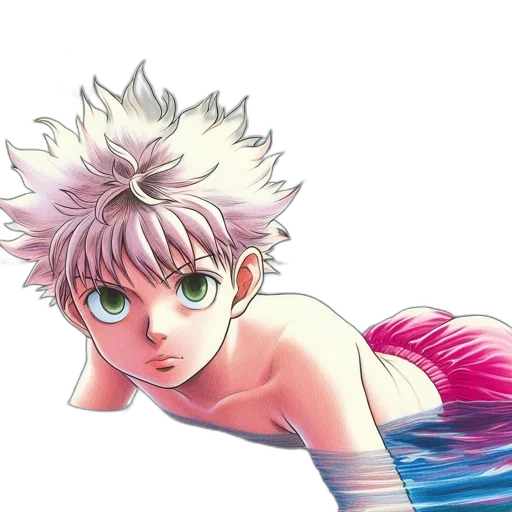 creature, anime, vaporwave, concept art transparent PNG cut-out