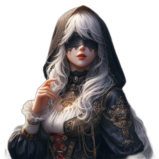 face, mask, staff, crown transparent PNG cut-out