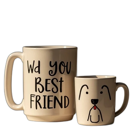 3d render, dog, best, friend transparent PNG cut-out
