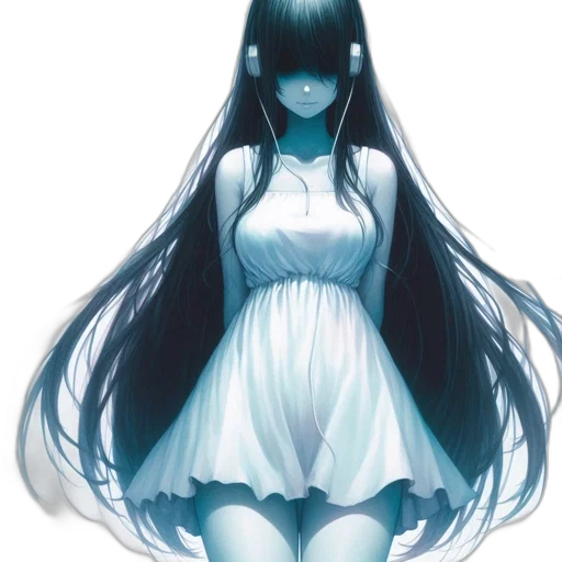 dress, hair, face, mask transparent PNG cut-out