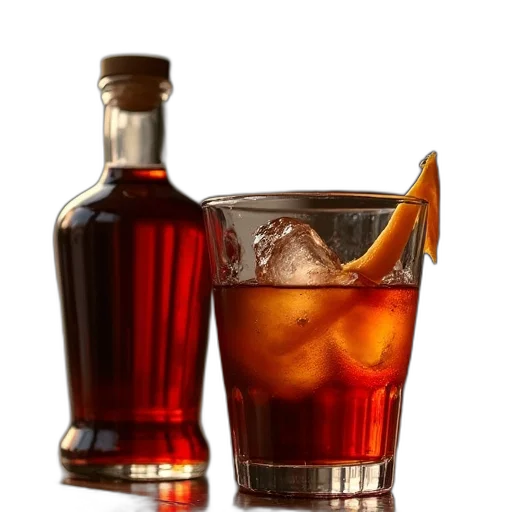 bottle, crown, food, 3d render transparent PNG cut-out