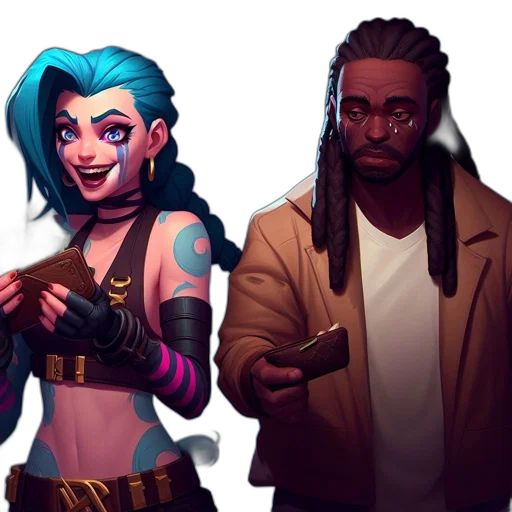 concept art, cyberpunk, comic book art, fantasy art transparent PNG cut-out