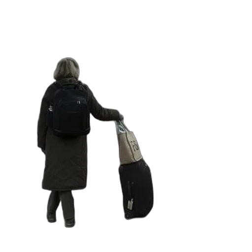 jacket, staff, umbrella, dress transparent PNG cut-out