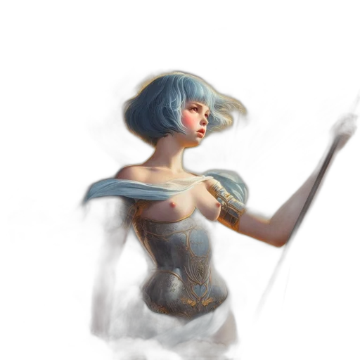 dress, sword, mask, creature transparent PNG cut-out