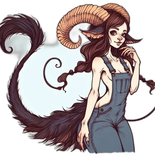 hair, creature, dragon, fantasy art transparent PNG cut-out