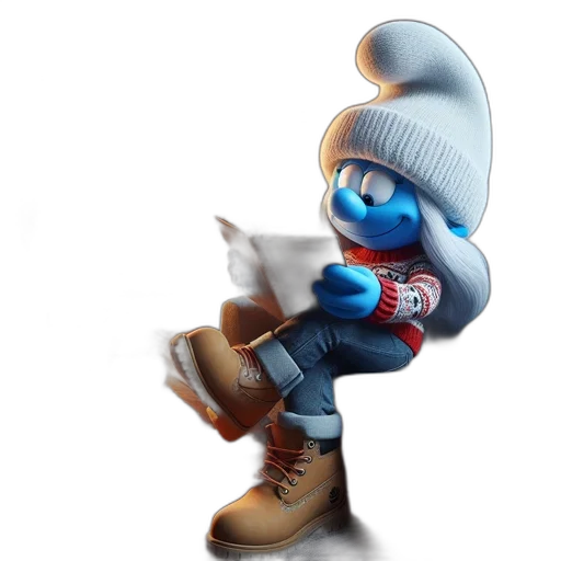 hat, jacket, staff, robot transparent PNG cut-out
