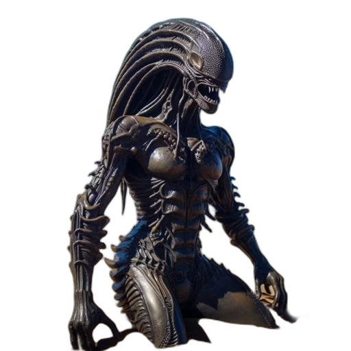 creature, robot, dress, concept art transparent PNG cut-out