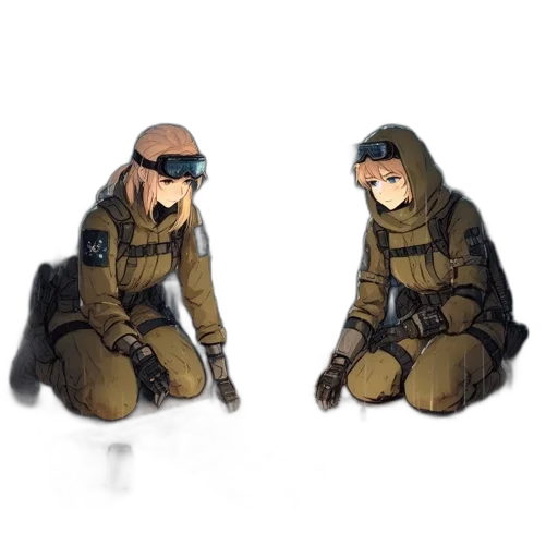 jacket, mask, hat, concept art transparent PNG cut-out