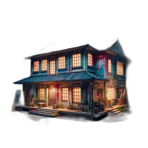 furniture, building, concept art, 3d render transparent PNG cut-out