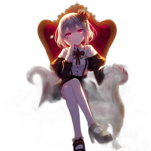 staff, creature, crown, jacket transparent PNG cut-out