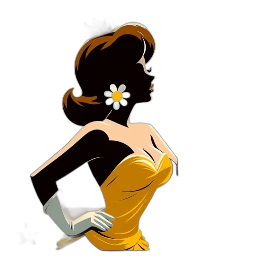 flower, dress, cartoon, concept art transparent PNG cut-out