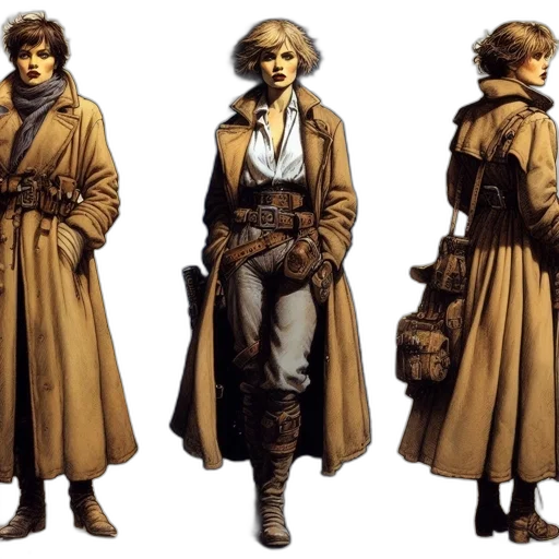 jacket, concept art, comic book art, photorealistic transparent PNG cut-out