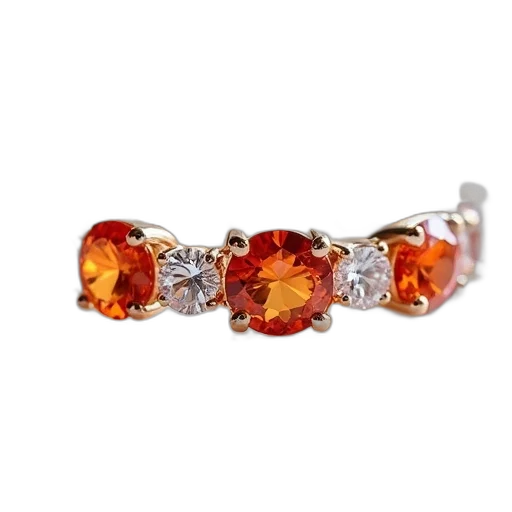 jewelry, crown, orange, sapphire transparent PNG cut-out