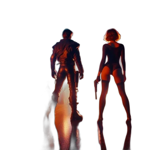 robot, concept art, comic book art, pixel art transparent PNG cut-out