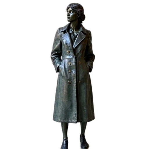 jacket, dress, staff, 3d render transparent PNG cut-out