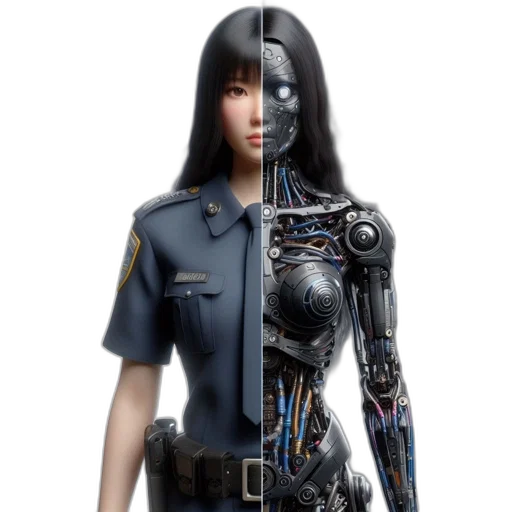 robot, weapon, staff, concept art transparent PNG cut-out
