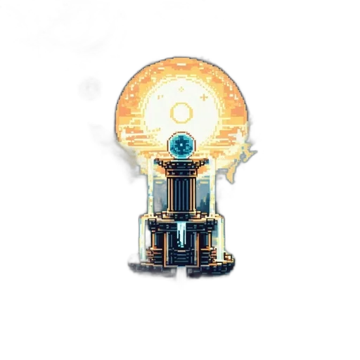 robot, jewelry, staff, crown transparent PNG cut-out