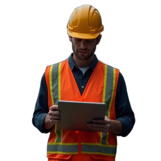 staff, jacket, robot, hat transparent PNG cut-out