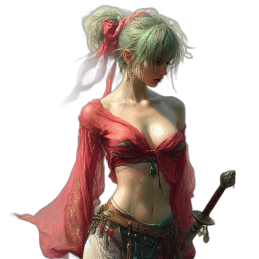 weapon, sword, staff, dragon transparent PNG cut-out