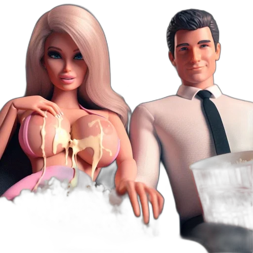 3d render, concept art, two, animated transparent PNG cut-out