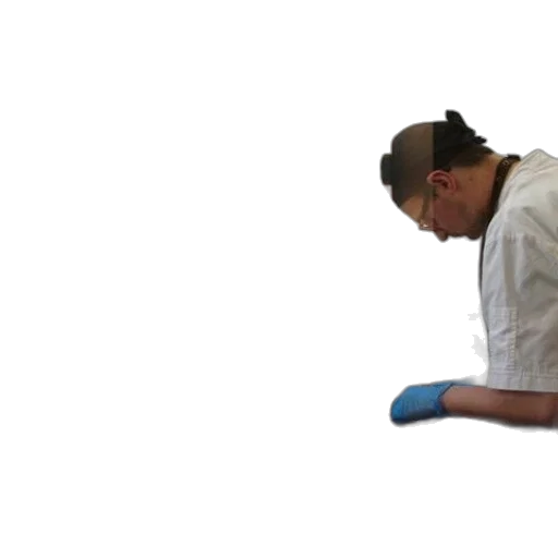 staff, hat, man, white transparent PNG cut-out