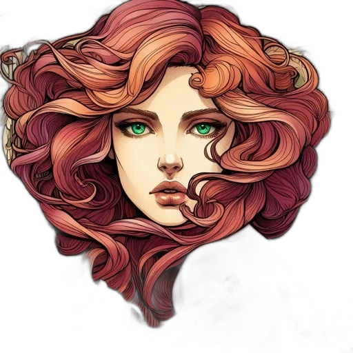 face, hair, mask, crown transparent PNG cut-out