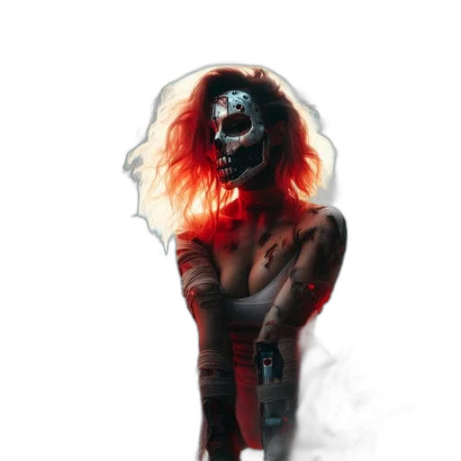 mask, creature, face, hair transparent PNG cut-out
