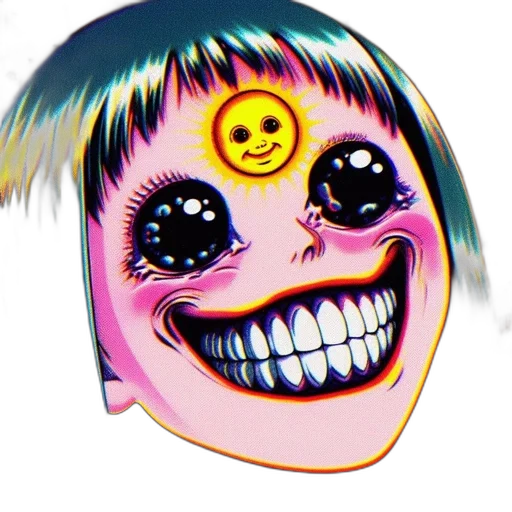 face, mask, creature, robot transparent PNG cut-out