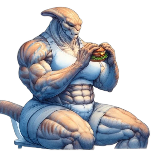 food, creature, concept art, comic book art transparent PNG cut-out