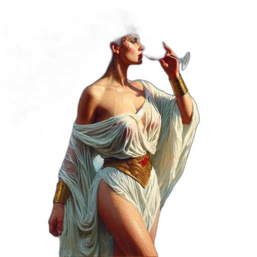 dress, jewelry, fantasy art, concept art transparent PNG cut-out