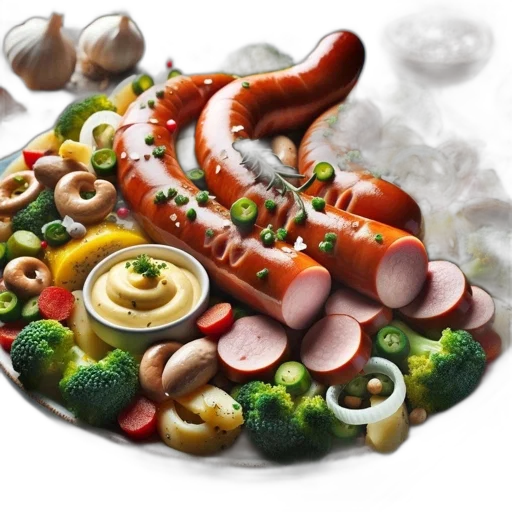 food, animal, photorealistic, 3d render transparent PNG cut-out