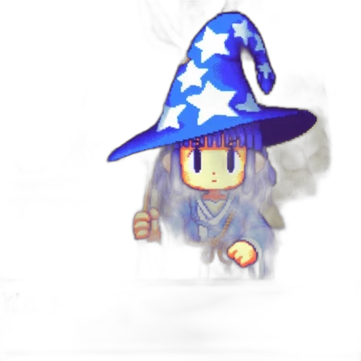 hat, staff, weapon, creature transparent PNG cut-out