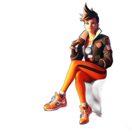 jacket, staff, concept art, 3d render transparent PNG cut-out