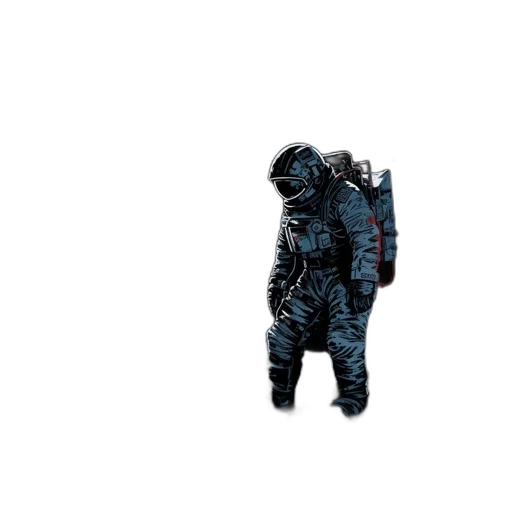 jacket, robot, creature, weapon transparent PNG cut-out
