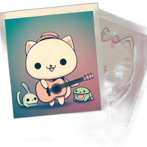 concept art, two, adjacent, images transparent PNG cut-out