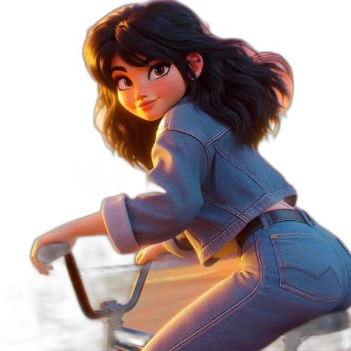 robot, jacket, hair, concept art transparent PNG cut-out