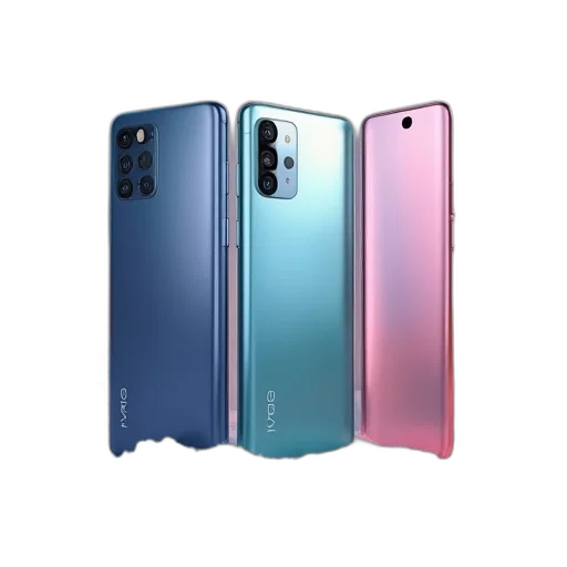 3d render, pastel, blue, xiao transparent PNG cut-out