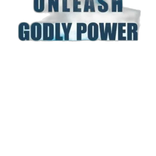 unleash, godly, power, poster transparent PNG cut-out