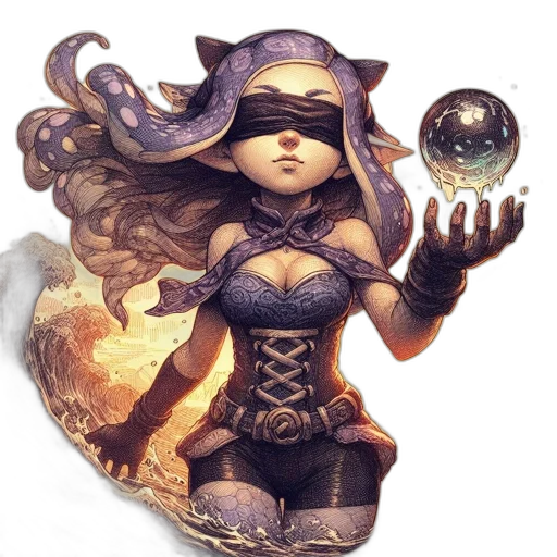 mask, staff, hat, fantasy art transparent PNG cut-out