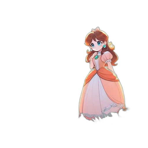 dress, staff, crown, weapon transparent PNG cut-out