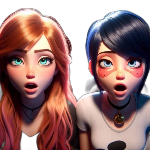 face, concept art, 3d render, comic book art transparent PNG cut-out