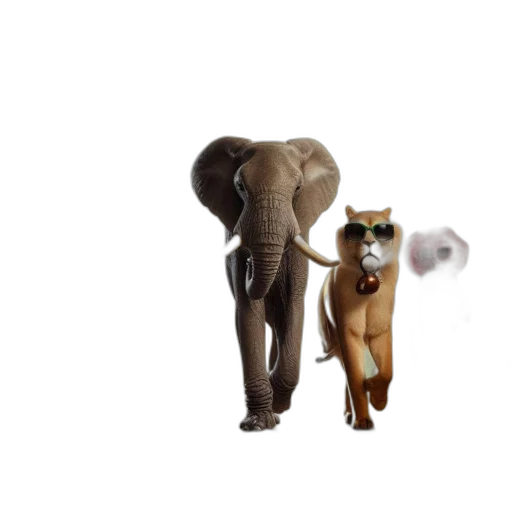 animal, creature, staff, umbrella transparent PNG cut-out