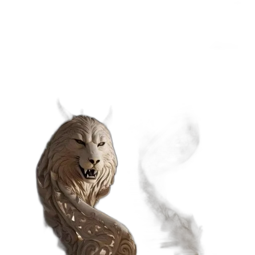 mask, dragon, creature, hair transparent PNG cut-out
