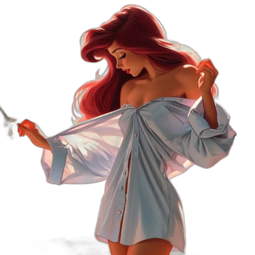 dress, concept art, fantasy art, oil painting transparent PNG cut-out